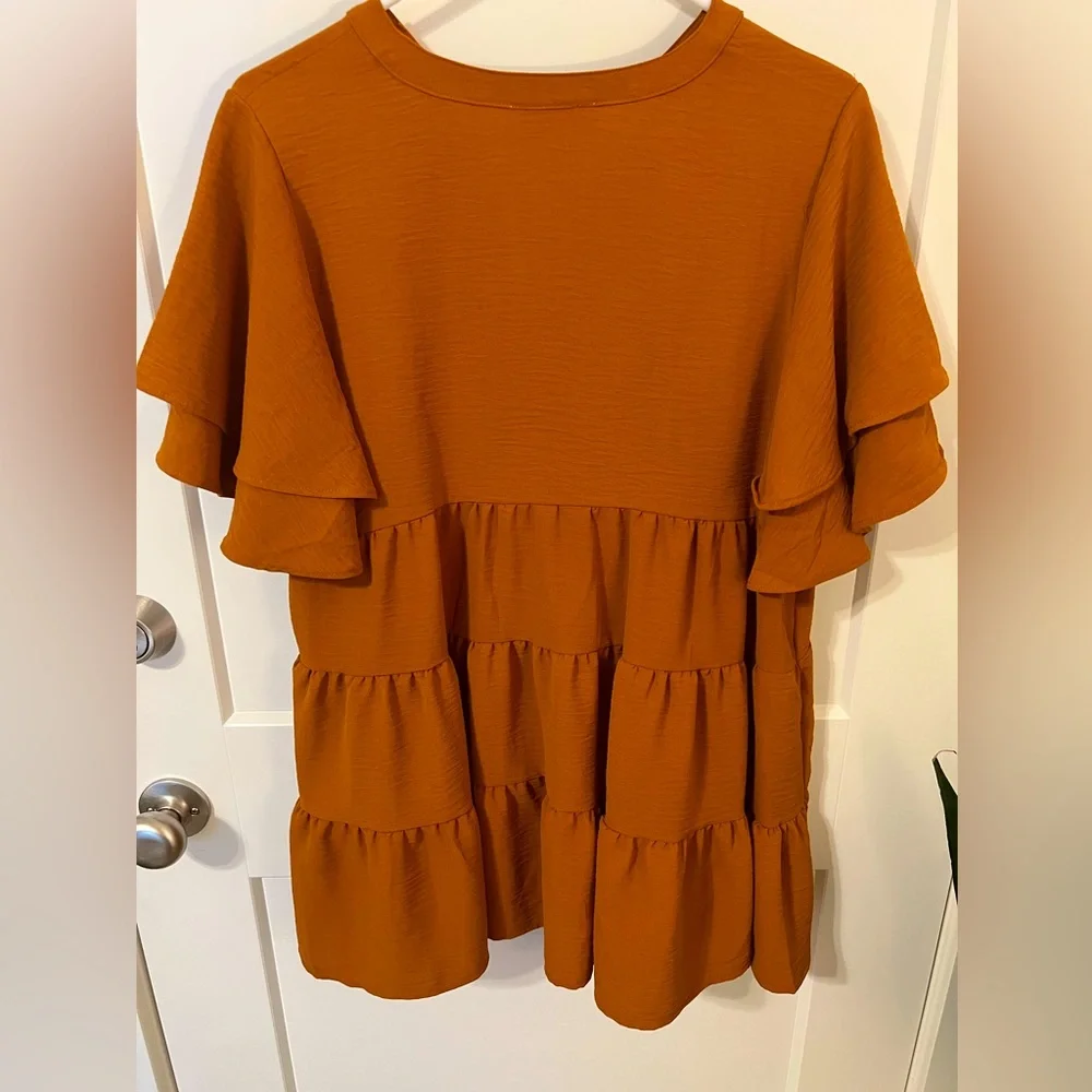 Flattering Panhandle Ruffle Top - Picture 3 of 5